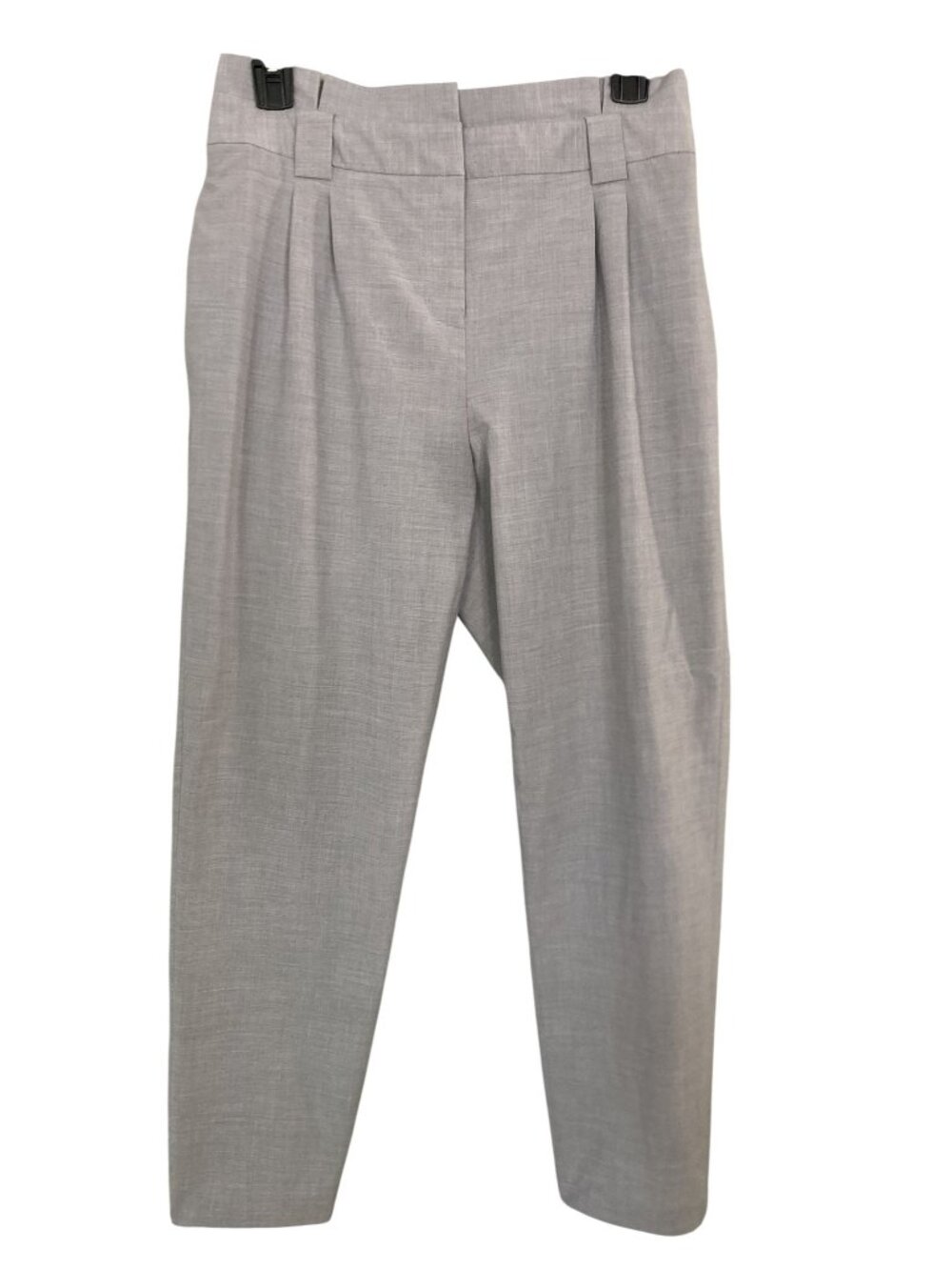Calvin Klein Womens Gray Dress Pants Size 2 Pleated Front Polyester Blend
